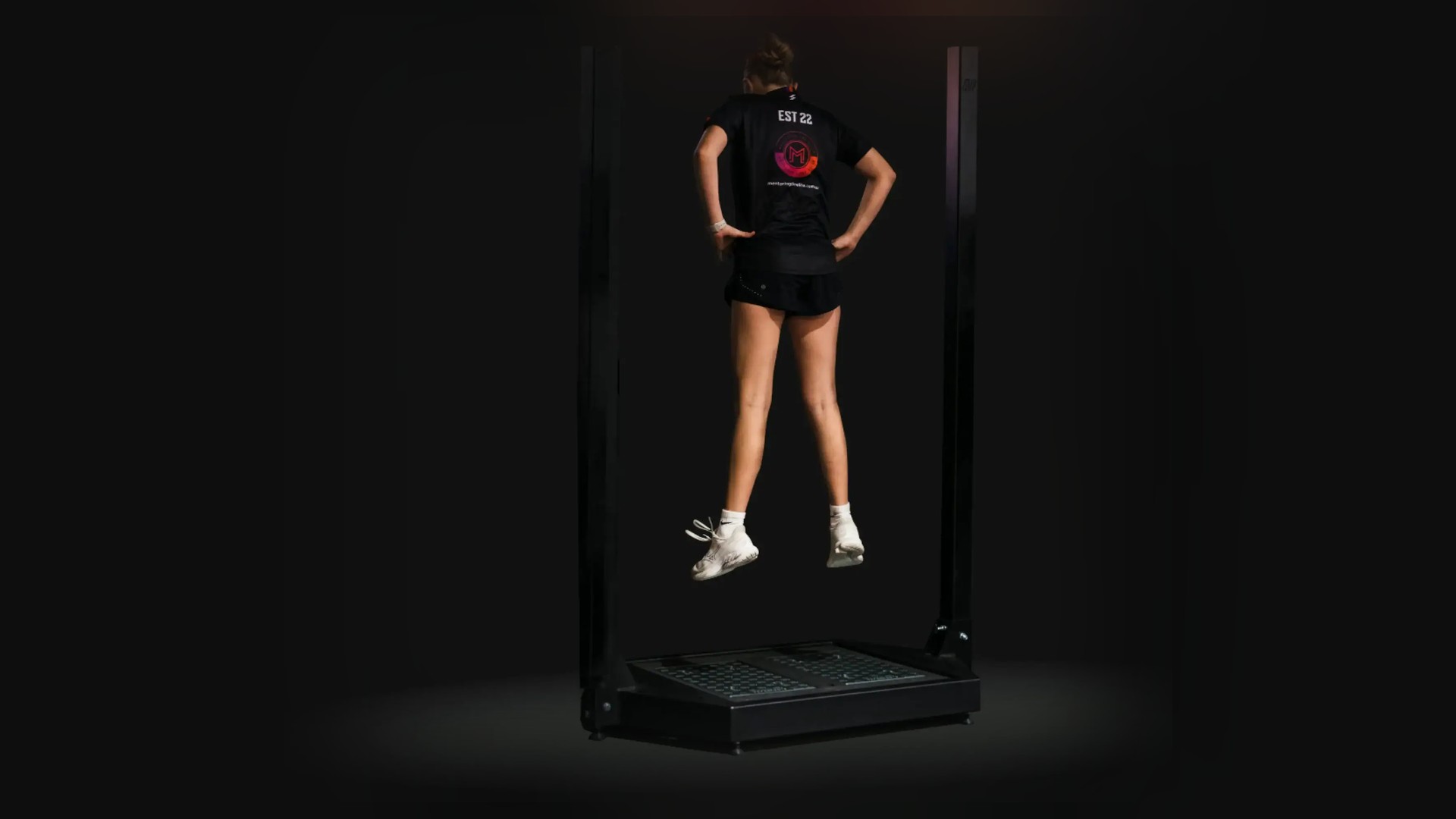 An athlete testing on the VALD force plates at Artarmon